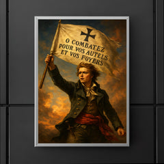 Henri de La Rochejaquelein Vendee banner raised poster 5