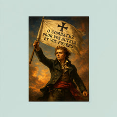 Henri de La Rochejaquelein Vendee banner raised poster 8