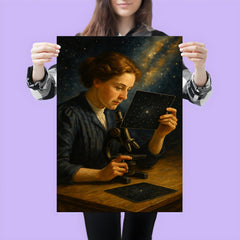 Henrietta Leavitt measuring stellar plates poster 3
