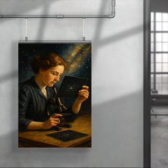 Henrietta Leavitt measuring stellar plates poster 4