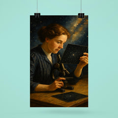 Henrietta Leavitt measuring stellar plates poster 6