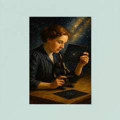 Henrietta Leavitt measuring stellar plates poster 8