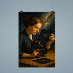 Henrietta Leavitt measuring stellar plates poster 9