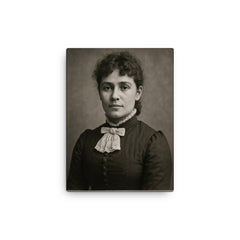 Henrietta Mann canvas print on a plain backdrop in size 12"x16".