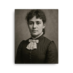 Henrietta Mann canvas print on a plain backdrop in size 16"x20".