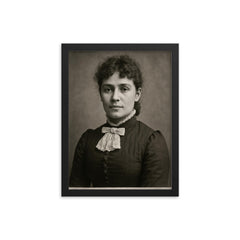 Henrietta Mann framed print on a plain backdrop in size 12"x16".