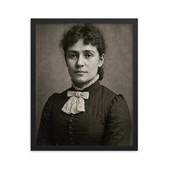 Henrietta Mann framed print on a plain backdrop in size 16"x20".