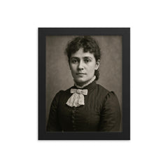 Henrietta Mann framed print on a plain backdrop in size 8"x10".