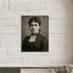 Henrietta Mann metal print mockup