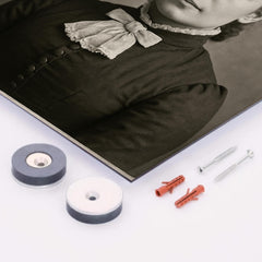 Henrietta Mann metal print mockup