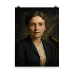 Henrietta Swan astronomer poster on a plain backdrop in size 8"x10".