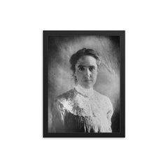 Henrietta Swan framed print on a plain backdrop in size 12"x16".