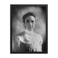 Henrietta Swan framed print on a plain backdrop in size 18"x24".