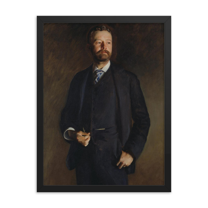 Henry Cabot Lodge framed print on a plain backdrop in size 18