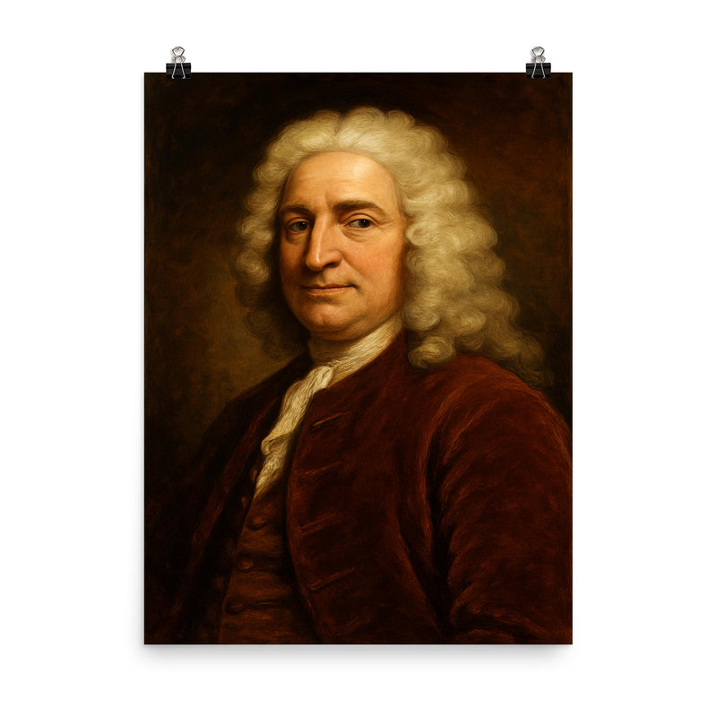 Henry Fielding poster on a plain backdrop in size 8