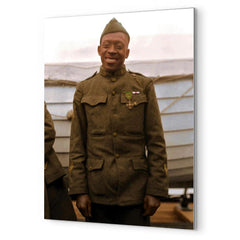 Henry Johnson metal print mockup