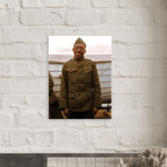 Henry Johnson metal print mockup