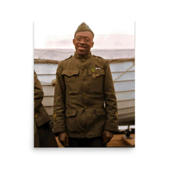 Henry Johnson poster on a plain backdrop in size 16"x20".