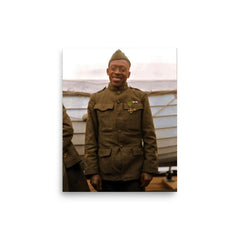 Henry Johnson poster on a plain backdrop in size 8"x10".