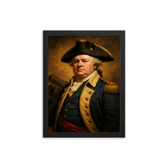 Henry Knox framed print on a plain backdrop in size 12"x16".