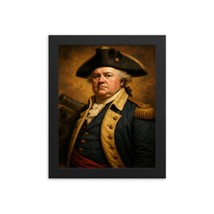 Henry Knox framed print on a plain backdrop in size 8"x10".