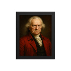 Henry Rutgers portrait framed print on a plain backdrop in size 8"x10".