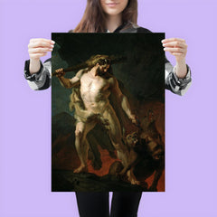Hercules Removes Cerberus from the Gates of Hell by Johann Köler, 1855 poster 3