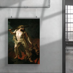 Hercules Removes Cerberus from the Gates of Hell by Johann Köler, 1855 poster 4