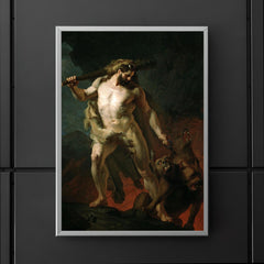 Hercules Removes Cerberus from the Gates of Hell by Johann Köler, 1855 poster 5