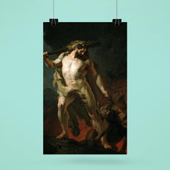Hercules Removes Cerberus from the Gates of Hell by Johann Köler, 1855 poster 6
