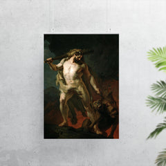 Hercules Removes Cerberus from the Gates of Hell by Johann Köler, 1855 poster 7