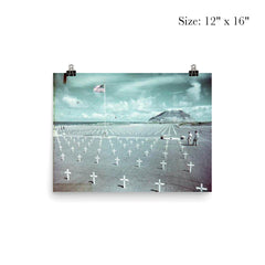 Heroes All - USMC Cemetery on Iwo Jima poster 3