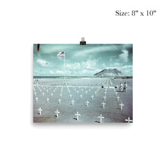 Heroes All - USMC Cemetery on Iwo Jima poster 4