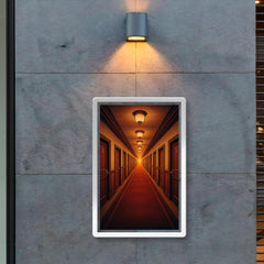 Hilbert's Hotel corridor of infinite numbered doors poster 2