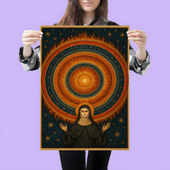 Hildegard of Bingen cosmic vision mandala poster 3