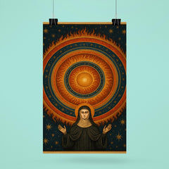 Hildegard of Bingen cosmic vision mandala poster 6