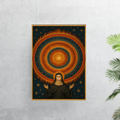 Hildegard of Bingen cosmic vision mandala poster 7