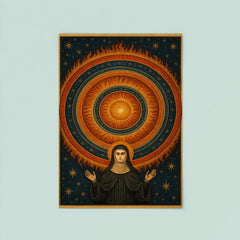 Hildegard of Bingen cosmic vision mandala poster 8