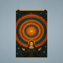 Hildegard of Bingen cosmic vision mandala poster 9