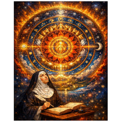Hildegard von Bingen cosmic mandala vision jigsaw puzzle