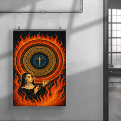 Hildegard von Bingen vision of cosmic mandala and fire poster 4