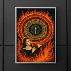 Hildegard von Bingen vision of cosmic mandala and fire poster 5