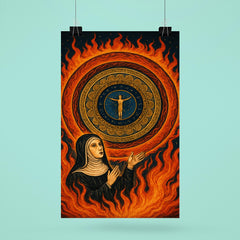 Hildegard von Bingen vision of cosmic mandala and fire poster 6