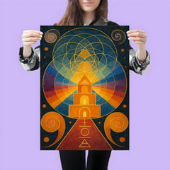 Hilma af Klint occult geometry temple poster 3
