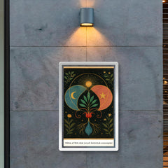 Hilma af Klint style occult botanical cosmogram original poster 2