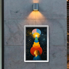 Hilma af Klint temple diagrams in visionary trance poster 2