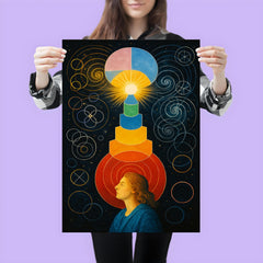 Hilma af Klint temple diagrams in visionary trance poster 3