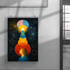 Hilma af Klint temple diagrams in visionary trance poster 4