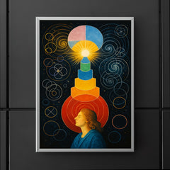 Hilma af Klint temple diagrams in visionary trance poster 5