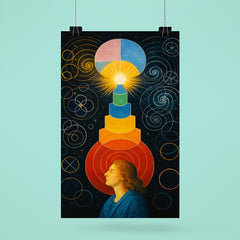 Hilma af Klint temple diagrams in visionary trance poster 6